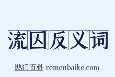 流囚反义词是什么意思的图片